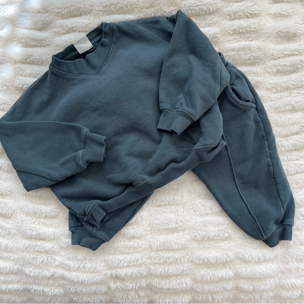 ZARA Blue Plush Set (size 2-3)